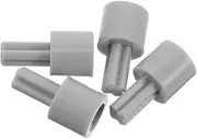4pcs DIY Toy Car Wheel Connectors for Compatible Cross Shaft Robotic Engineering Parts Plastic Craftsmanship Toy Car Accessories Grey
