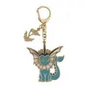 Vaporeon Eevee Collection Metal Keychain/Charm - Pokemon Center - US Seller