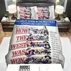 Quilt Cover Pillowcase Set 62069-012766 Full Zipper Closure Teens Home Textiles