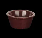 Yanco China NC-538C Nu-Classic Chocolate Melamine 4 oz. Smooth Ramekin - 6 Doz