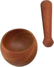 BESTOYARD 1 Set Wooden Garlic Masher Manual Garlic Grinding Gadget for Kitchen for Food Multipurpose Pestle and for Spices Nuts and More Housewarming Present
