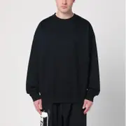 [adidas Y-3] Black crewneck sweatshirt with logo M Black