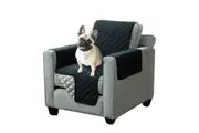 Brown Single Seat Reversible Slipcover Cover Couch Lounge Sofa Chair Spills Protector