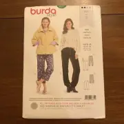 BURDA 6371 PANTS Joggers SIZE 10-20 Sewing PATTERN New Uncut Skill: Easy