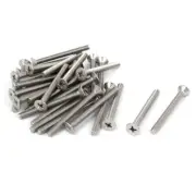 M4 x 40mm Metric Phillips Flat Head Countersunk Bolts Machine Screws 30pcs