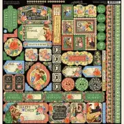 GRAPHIC 45 "LITTLE WOMEN" 12X12 STICKER SHEET SISTERS RETIRED SCRAPJACK'S