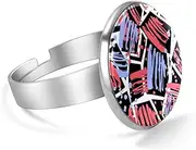 [FVQL] Adjustable Ring for Boys, doodle pattern