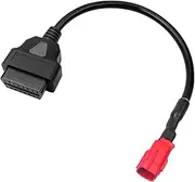 AUGREX OBD2 Adapter Cable for Moto Guzzi Piaggio Vespa Milan Yamaha Harley Davidson and More, 6 Pin Motorcycle Wiring Adapter Plug Cable