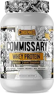 CONDEMNED Labz Commissary Whey Protein | Hydrolyzed Isolate & Concentrate | Low Carb, Low Calorie | Pre or Post Workout Recovery Meal Replacement | 27 Servings (Cinnamon Graham Cracker)