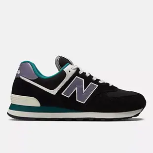 NEW BALANCE 574 男女款(參考男款尺寸) 黑紫色 復古休閒鞋 U574LV2【KAORACER】