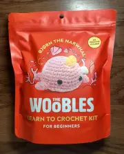 THE WOOBLES BJORN THE NARWHAL Learn to Crochet Kit For Beginners NEW
