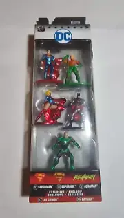 DC NANO METALFIGS SUPERMAN BATMAN AQUAMAN SUPERGIRL LEX LUTHOR FIGURES SEALED