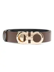 [Ferragamo] Gancini reversible belt 70 Brown