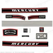 Fits Mercury 1971 9.8HP Outboard Engine Decals