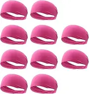 [Snblzhef] Ultra-Thin Sweat-Absorbent Sports Headband, Breathable Sweat-Absorbent Elastic Headband, Sports Yoga Headband Pink