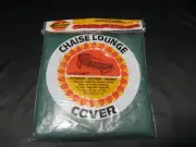 Vintage Green 27" wide x 70" long 27" back x 11" front drop Chaise Lounge Cover
