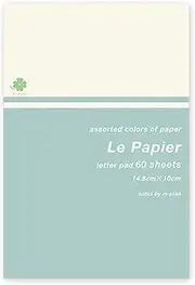 MPLAN 991701-51 Cubics Stationery Letter Pad, Assorted Colors, 60 Sheets, 2 Notebooks, White
