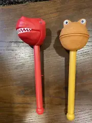 2 Puppet-on-a-Stick Frog And Dinosaur Educational Insights 1353
