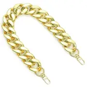 AUMEY Handbag Chain Straps Acrylic Purse Chain Strap Fashionable MSL02-Gold