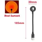 Rnntuu Led USB Sunset Lamp Projector Home Decor Night Light Portable Mood Light