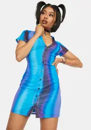 [Dolls Kill] Avayi Short Sleeve Mini Dress