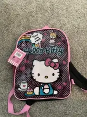 HELLO KITTY 15" BACKPACK Bookbag Sanrio NEW Pink