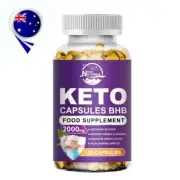 120 Keto BHB Capsules Weight Loss Diet Pills Fat Burner Detox Dietary Supplement