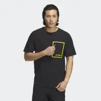 在飛比找PChome24h購物優惠-【ADIDAS】NATGEO TEE SS 短袖上衣 男 黑