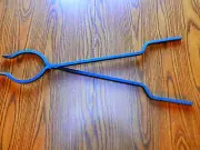 30"CAMPFIRE PIT LOG TONGS AMISH MADE 1/2 " SOLID STEEL HEAVY DUTY