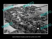 OLD LARGE HISTORIC PHOTO SPARTA ONTARIO CANADA, TOWN AERIAL VIEW c1950 1
