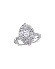Rina Limor 14K 1.00 ct. tw. Diamond Triple Halo Ring