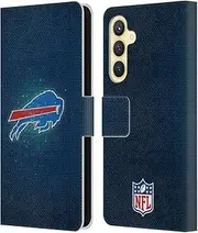 Head Case Designs Officially Licensed NFL LED Buffalo Bills Artwork Leather Book Wallet Case Cover Compatible with Samsung Galaxy S23 FE 5G