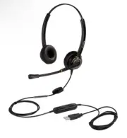 USB Headset with Microphone Noise Cancelling and Volume Controls