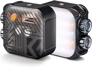 Pocket Video Light Magnetic Fill Light Video Conference Lighting CRI96+ 2500K-9900K Dimmable 15 Lighting Effects for Vlog Selfie Live Streaming Photography Black