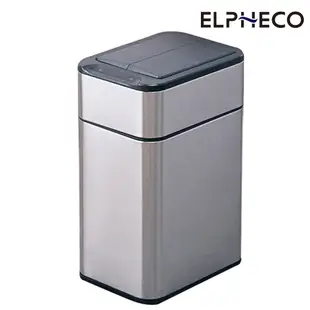 【ELPHECO】不鏽鋼雙開除臭感應垃圾桶(30L) ELPH7534U