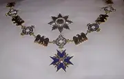 Royal German Knight Prussian Dynasty Kaiser Black Eagle Collar Medal Cross Star