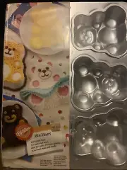 MINI BEARS (6) CAKE PAN - VINTAGE 1991 - BRAND NEW/FACTORY SEALED - WILTON