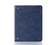 Case for iPad Mini 6th Generation (2021 Release), Leather Retro Shockproof Slim Case - Navy Blue