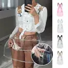 Clear Crossback Work Apron Oil Resistant TPU Household Barber Aprons Waterproof