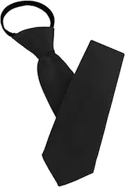 [AUYAO] Men's Ties, Plain Classic Pre-Tied Knot Tie 8 cm for Men, Adjustable Ties for Men with Zip for Marriages or Festive Events