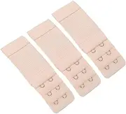 [STKARCV] 3pcs Bra Extension Strap Extenders for Women Intimates Adjustable Belt Buckle Nylon Elastic Bra Strap Hook Clip DIY Accessoires(Skin Colour)