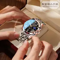 在飛比找蝦皮購物優惠-POEDAGAR手錶男士手錶韓版時尚男手表全自動機械手表商務