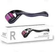 ZGTS Derma Roller System 540 Needles Titanium Alloy Needles Roller for Acne Skin Hair Loss, Purple, 0.5mm