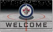 FANMATS 21291 Team Color Crumb Rubber Winnipeg Jets Door Mat, 1 Pack