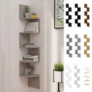 Wall Corner Shelf Chipboard Hanging Display Rack Storage Multi Colours vidaXL