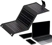 Phone Charger Solar Panel,Solar Charging Panel Folding - Portable Smartwatch Fast Charging Device for Travel Camping Climbing