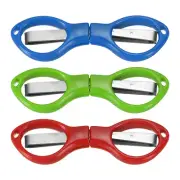3 Pcs Folding Scissor Non-Rust Portable Mini Scissors Travel Small Shear 3 Color