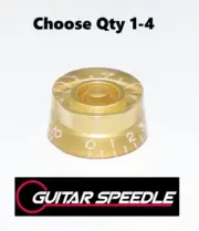 Guitar or Bass Volume Tone Control Knob Speed Dimebag Knobs Gold