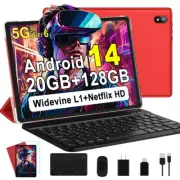 Android 14 Tablet, 128GB+20GB/1TB Expandable, 10.1 Inch Tablets with WiFi 6, Oct