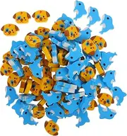 Homoyoyo 100pcs Mini Animal Erasers Creative Dolphin Dog Erasers for Supplies Party Favors Safe TPR Material for Classroom Holiday Activities